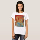 T-shirt Motif abstrait fluide (Devant entier)
