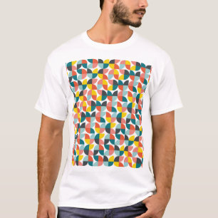 T-shirt Motif Abstrait géométrique coloré