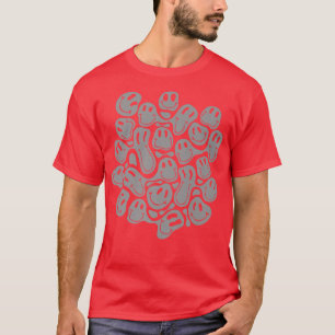 T-shirt motif affamé esthétique fusion noir liquide tourbi