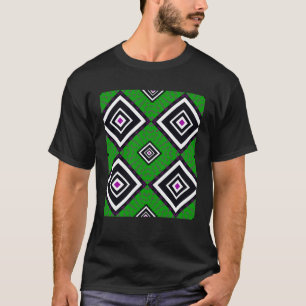 T-shirt Motif africain coloré oeuvre africaine Afrique H