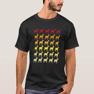 T-shirt Motif animal rétro chèvre