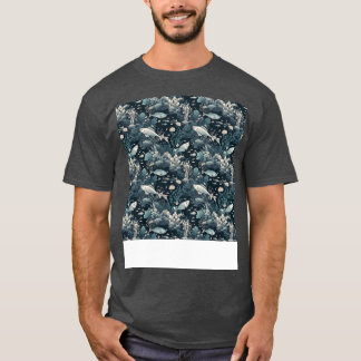 T-shirt Motif aquatique sans soudure Vie sous-marine Océan