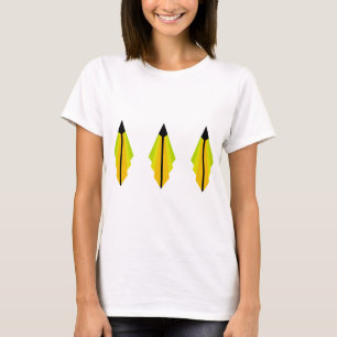 T-shirt Motif Art déco 3 en citron vert et citron vert