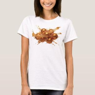 T-shirt Motif artistique abstrait orange cool