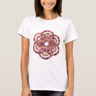 T-shirt Motif artistique ART ABSTRAIT Argent élégant