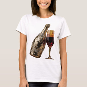 T-shirt Motif artistique ART ABSTRAIT Argent élégant v2