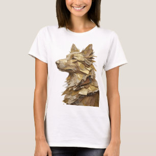 T-shirt Motif artistique ART ABSTRAIT Argenté Clair