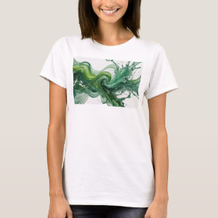 T-shirt Motif artistique ART ABSTRAIT argenté spirituel
