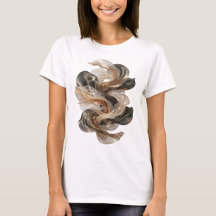 T-shirt Motif artistique ART ABSTRAIT Gris spirituel