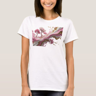T-shirt Motif artistique ART ABSTRAIT Or amusant