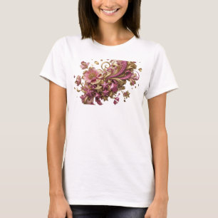 T-shirt Motif artistique ART ABSTRAIT Orange frais