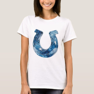 T-shirt Motif artistique bleu classique EAU