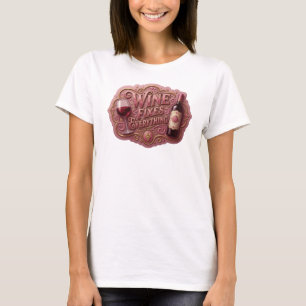 T-shirt Motif artistique Cool Pink WINE RÈGLE TOUT