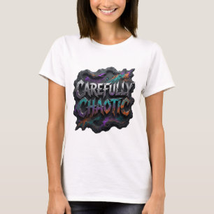 T-shirt Motif artistique Cool Silver SOIGNEUSEMENT CHAOTIQ