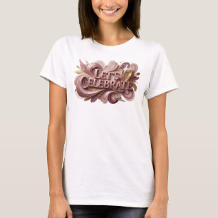 T-shirt Motif Artistique Iconique Rouge LET'S CELEBRATE