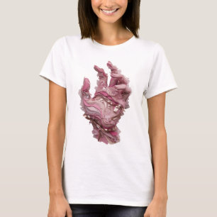 T-shirt Motif artistique or ART ABSTRAIT Or artistique