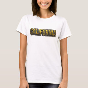 T-shirt Motif Artistique Orange CALIFORNIA
