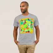T-shirt Motif aux fruits colorés. Commandez dès maintenant (Devant entier)