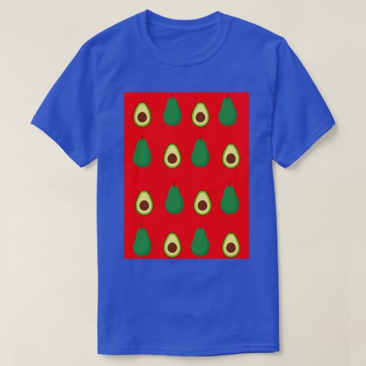 T-shirt Motif Avocado rouge (Design devant)