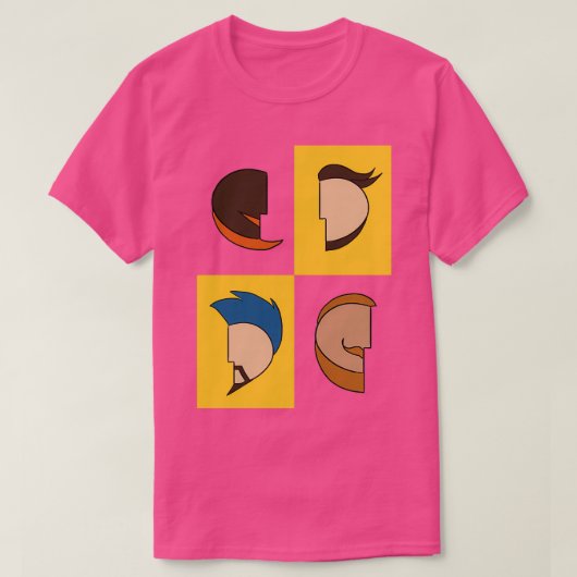 T-shirt Motif Barber Mustaches (Design devant)