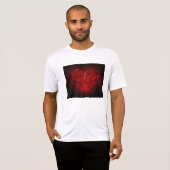 T-shirt Motif boho romantique du coeur de Mandala rouge co (Devant entier)