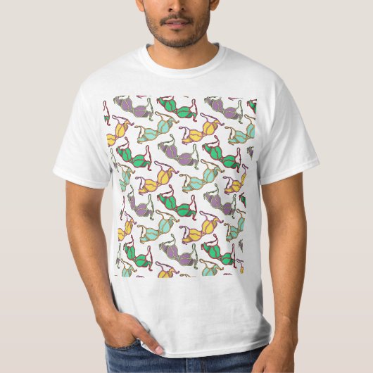 T-shirt Motif Bra multicolore (Devant)