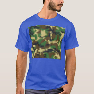 T-shirt Motif Camouflage numérique Pixel