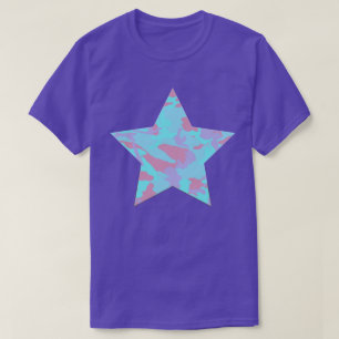 T-shirt Motif camouflage pastel cool étoile