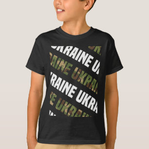 T-shirt Motif camouflage ukrainien vert camouflage