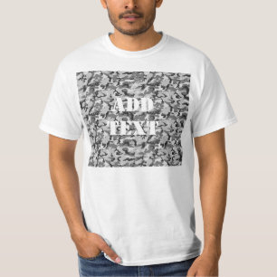 T-shirt Motif Camouflage urbain - Noir & Gris