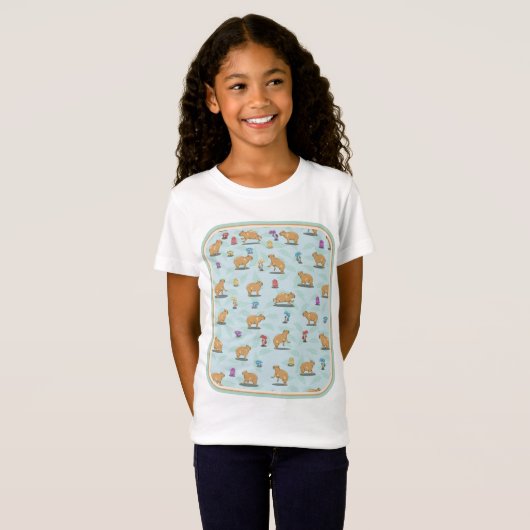 T-Shirt Motif Capybara (Devant entier)