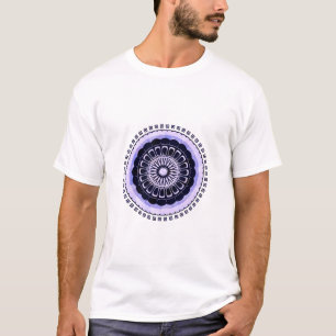 T-shirt motif circulaire design mandala