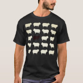 T-shirt Motif classique pour chandail en mouton no (Devant)