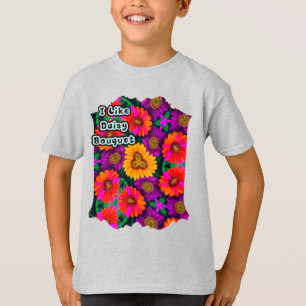 T-shirt Motif coloré Daisy Bouquet
