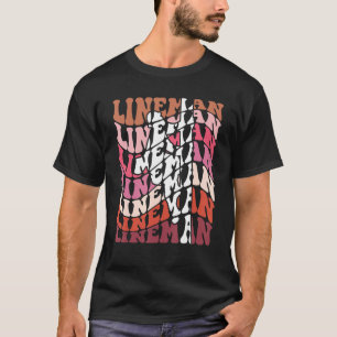 T-shirt Motif cool en lin de style rétro Elec Electricial