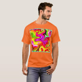 T-shirt Motif Couleur éclat (Devant entier)