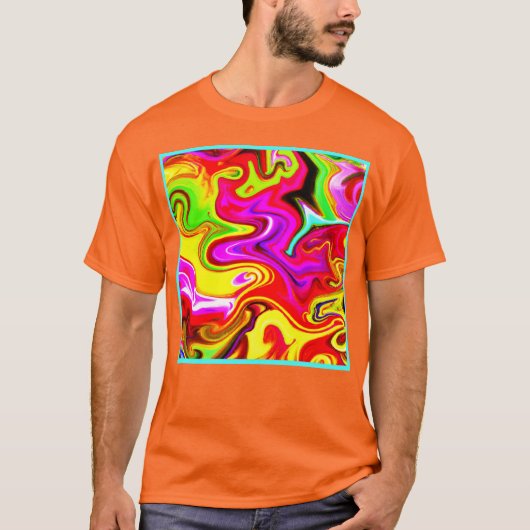 T-shirt Motif Couleur éclat (Devant)