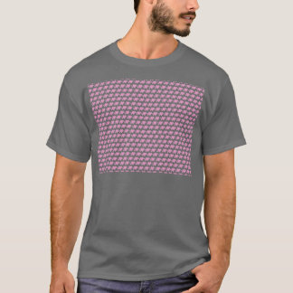 T-shirt Motif couleur rose de forme cardiaque petite fissu