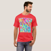 T-shirt Motif d'abstraction coloré (Devant entier)