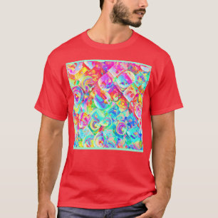 T-shirt Motif d'abstraction coloré