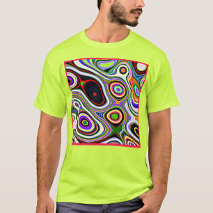 T-shirt Motif d'abstraction coloré