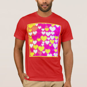 T-shirt Motif d'amour du coeur coloré