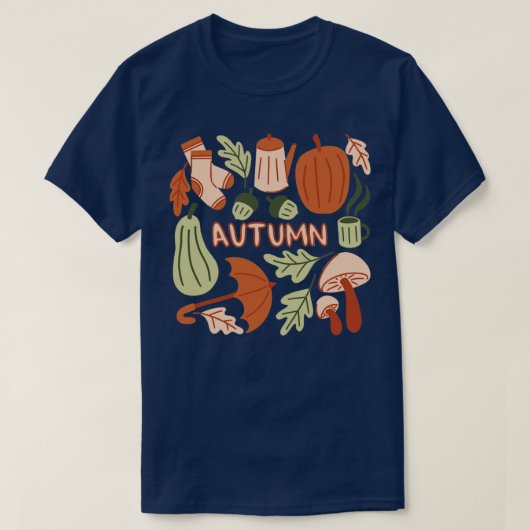 T-shirt Motif d'automne (Design devant)
