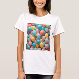 T-shirt Motif de ballons de fête colorés