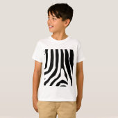 T-shirt Motif de bandes d'impression Zebra (Devant entier)
