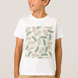T-shirt Motif de branches persistantes de pin et de cèdre