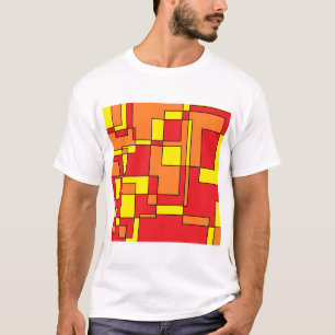 T-shirt Motif de briques Abstrait