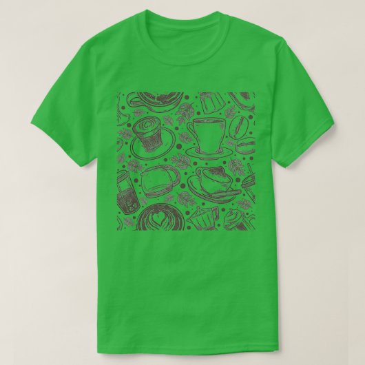 T-shirt motif de café 2 (Design devant)