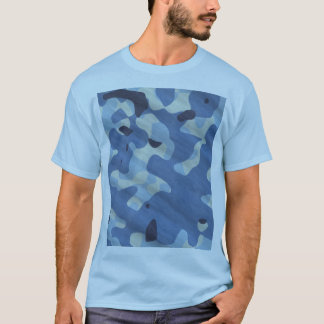 T-shirt Motif de camouflage bleu de la marine Tactique Mil