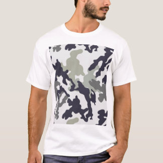 T-shirt Motif de camouflage classique pour homme avec grap